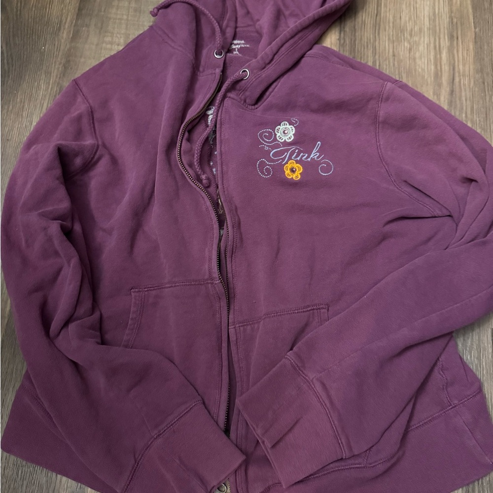 Disney tinker bell zip up hoodie